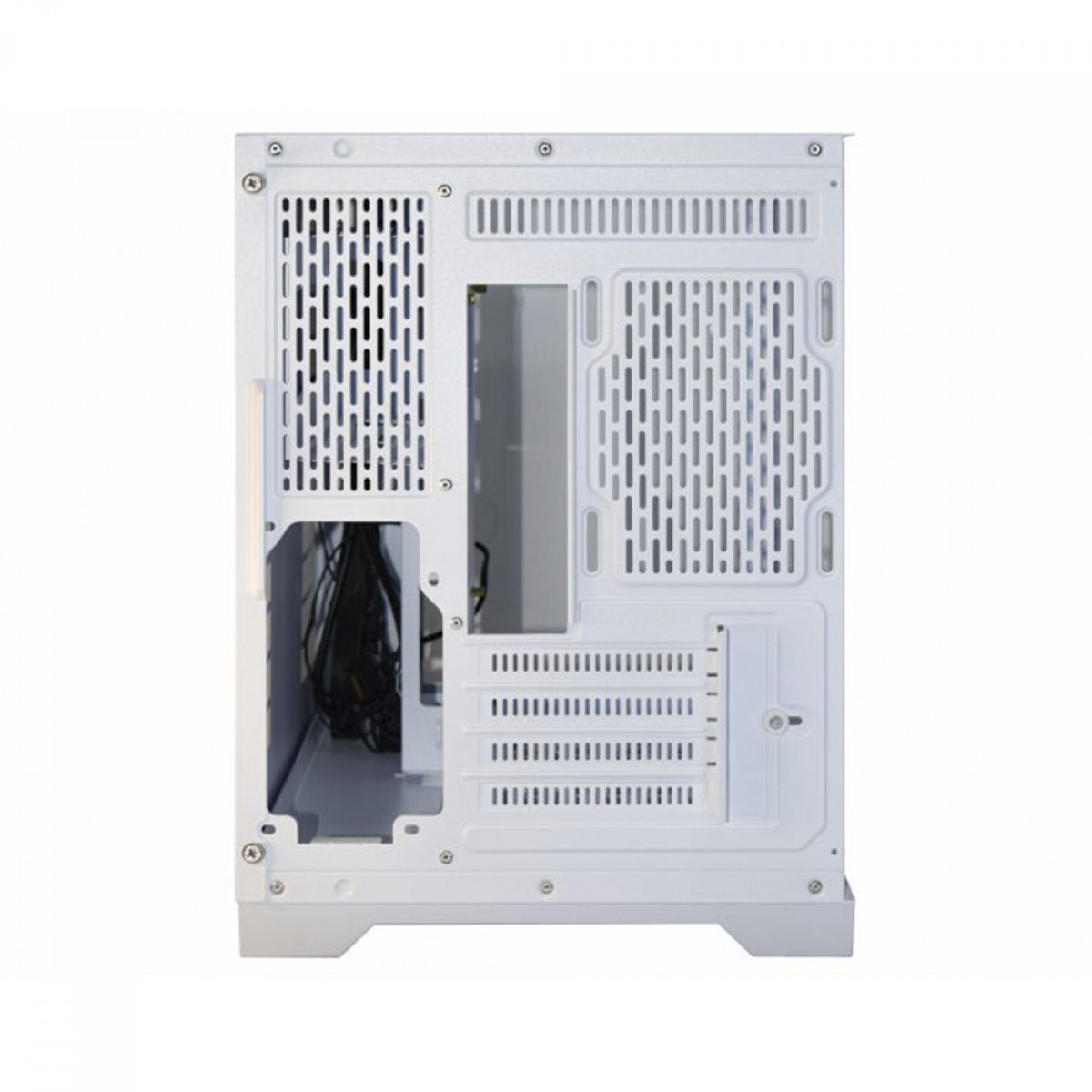 Gabinete Gamer K-MEX Space X, White, ARGB, Mini Tower, Vidro Temperado, M-ATX, Sem Fonte, Sem Fan, CG-W12A
