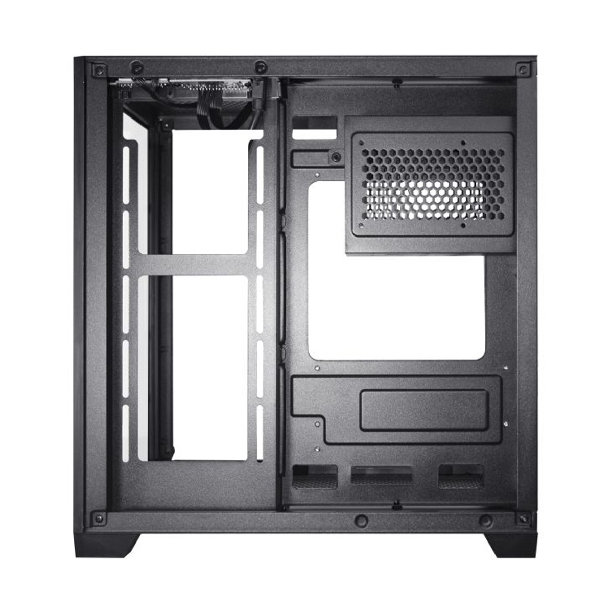 Gabinete Gamer K-MEX Space Y, Mini Tower, Vidro Temperado, M-ATX, Black, Sem Fonte, Sem Fan, CG-413A 