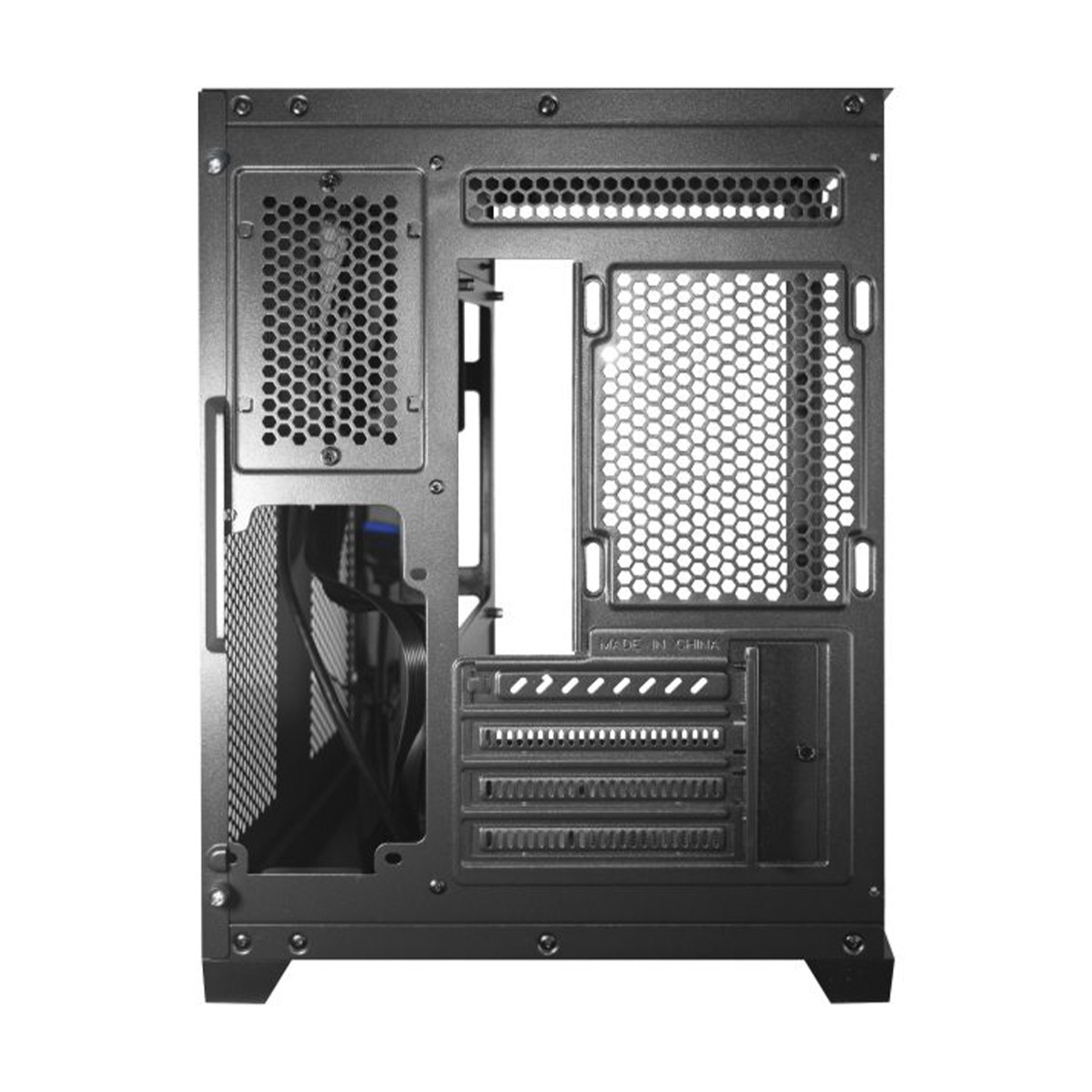 Gabinete Gamer K-MEX Space Y, Mini Tower, Vidro Temperado, M-ATX, Black, Sem Fonte, Sem Fan, CG-413A 