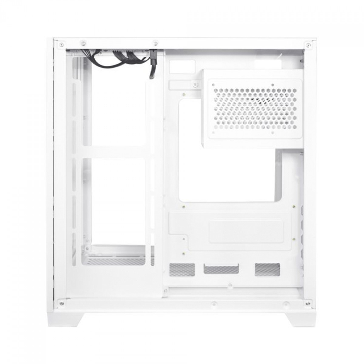 Gabinete Gamer K-MEX Space Y, Mini Tower, Vidro Temperado, M-ATX, White, Sem Fonte, Sem Fan, CGW13ARH001CB0X