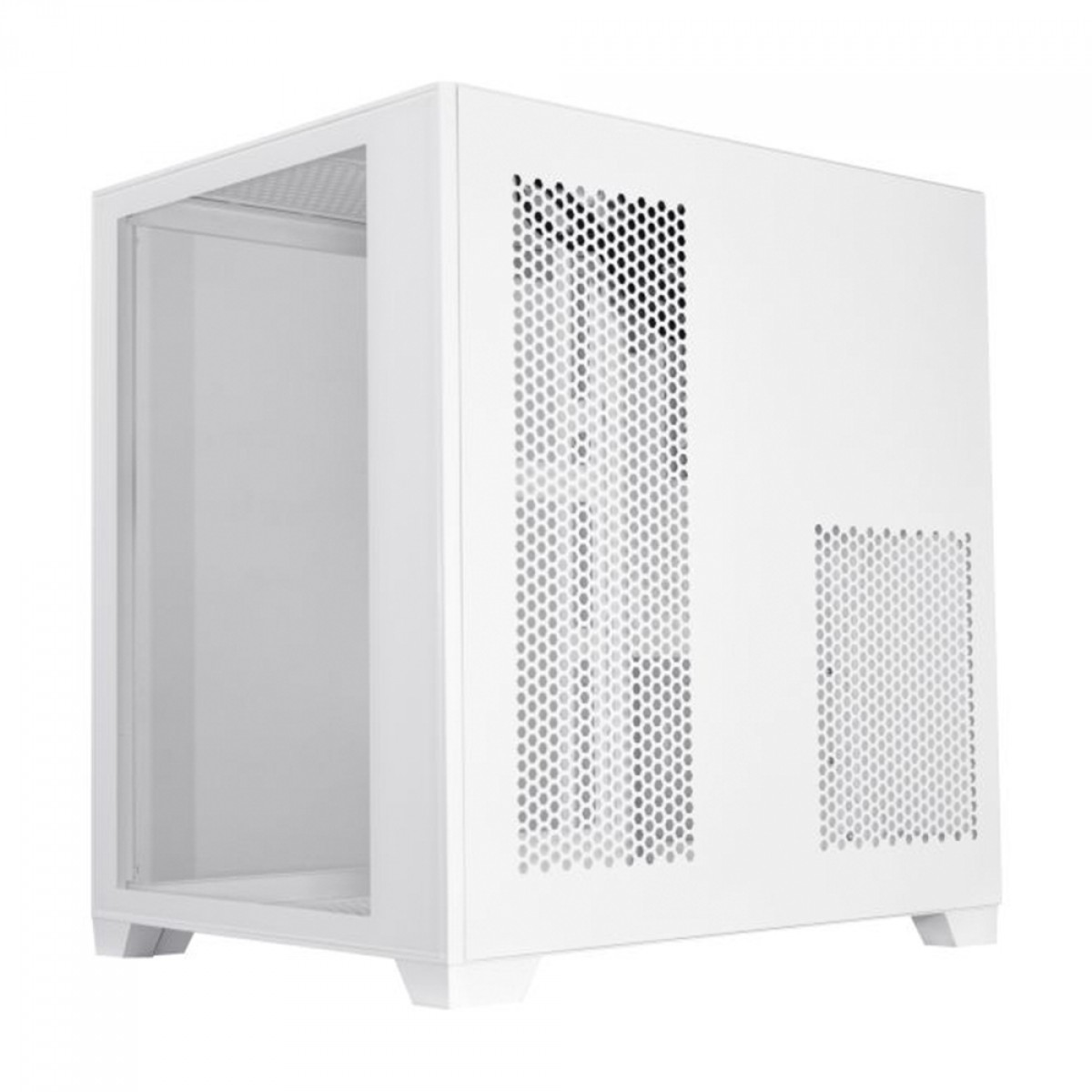 Gabinete Gamer K-MEX Space Y, Mini Tower, Vidro Temperado, M-ATX, White, Sem Fonte, Sem Fan, CGW13ARH001CB0X