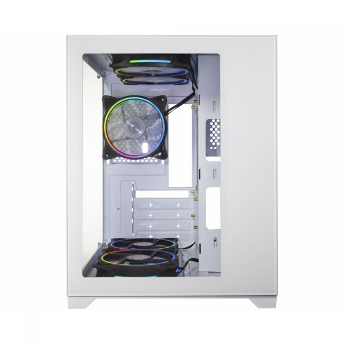 Gabinete Gamer K-MEX Space Z, White, Mini Tower, Vidro Temperado, M-ATX, Sem Fonte, Sem Fan, CGW1ADRH001CB0X