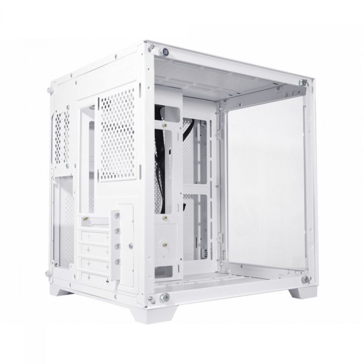 Gabinete Gamer K-MEX Space Z, White, Mini Tower, Vidro Temperado, M-ATX, Sem Fonte, Sem Fan, CGW1ADRH001CB0X