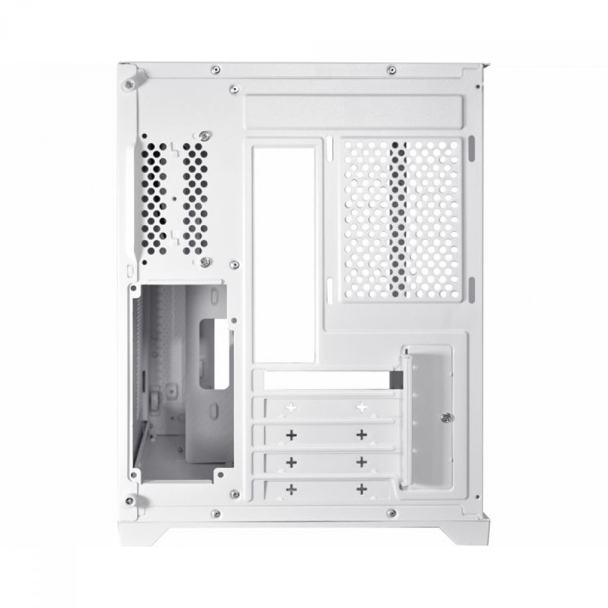 Gabinete Gamer K-MEX Space Z, White, Mini Tower, Vidro Temperado, M-ATX, Sem Fonte, Sem Fan, CGW1ADRH001CB0X