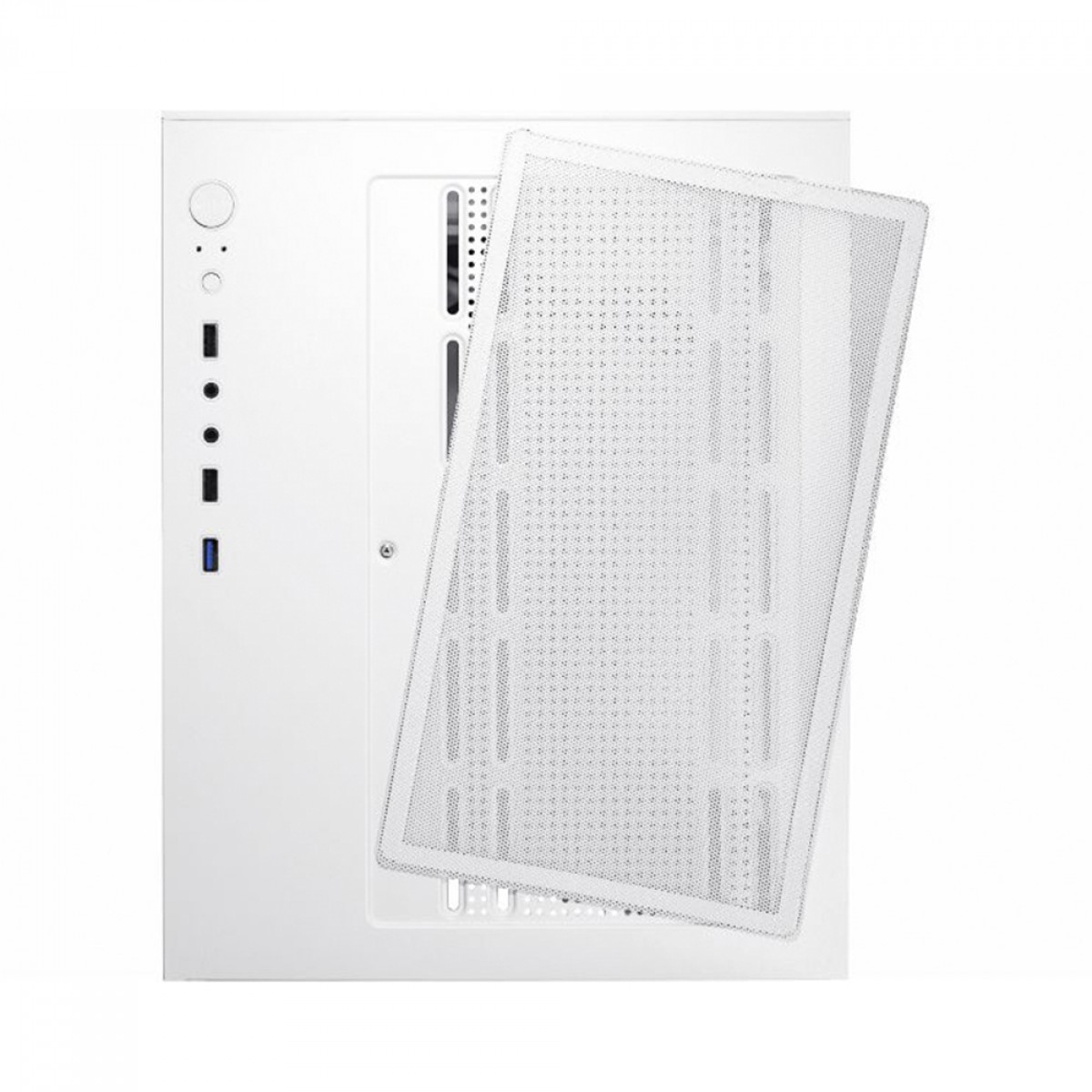 Gabinete Gamer K-MEX Space Z, White, Mini Tower, Vidro Temperado, M-ATX, Sem Fonte, Sem Fan, CGW1ADRH001CB0X