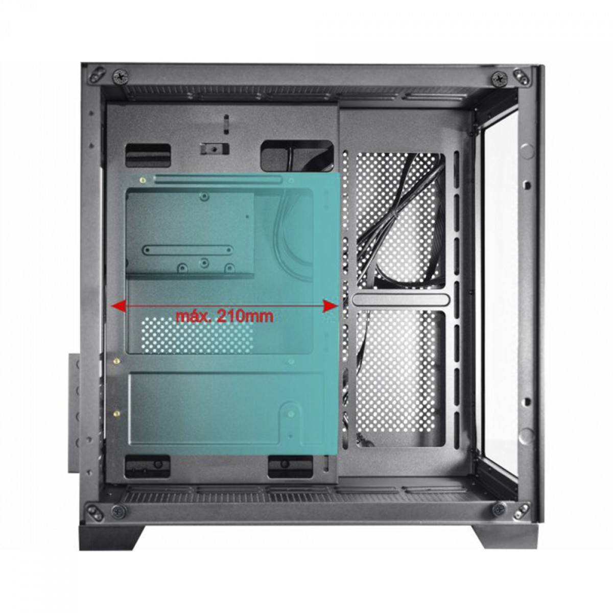 Gabinete Gamer K-MEX Space Z1, ARGB, Mini Tower, Vidro Temperado, M-ATX, Sem Fonte, Sem Fan, CG-02AD