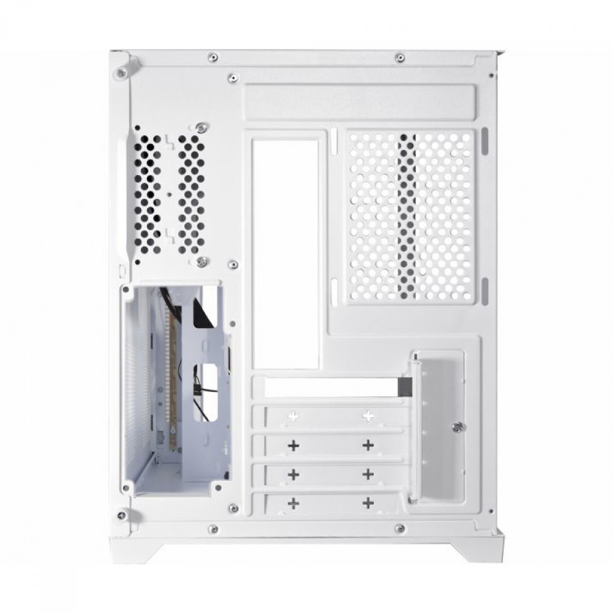 Gabinete Gamer K-MEX Space Z1, White, ARGB, Mini Tower, Vidro Temperado, M-ATX, Sem Fonte, Sem Fan, CG-W2AD