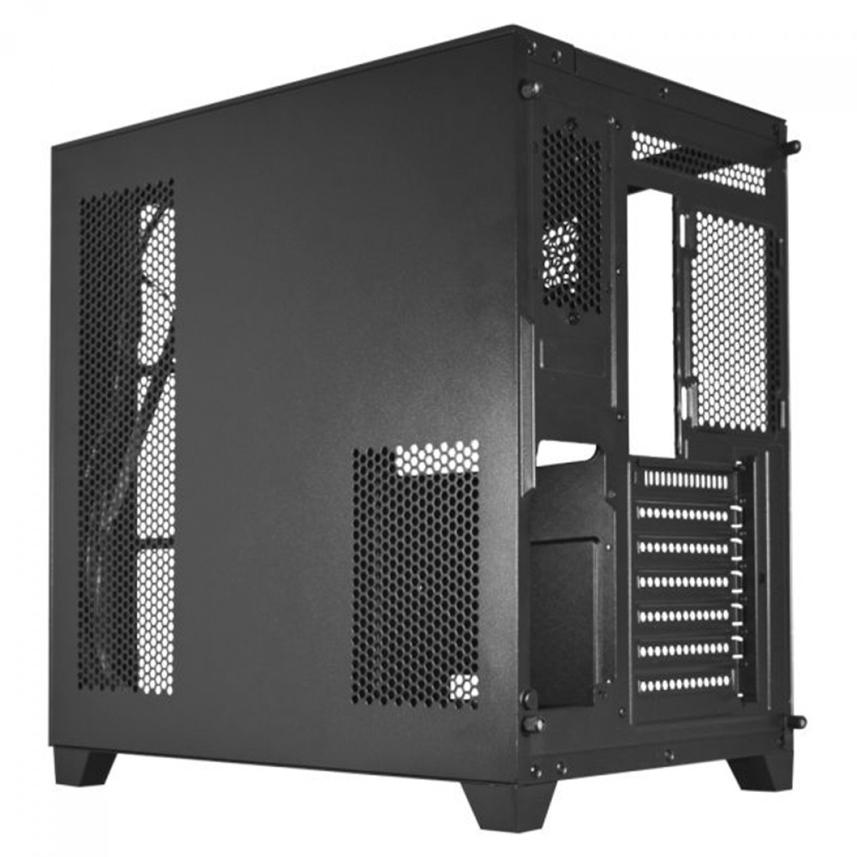 Gabinete Gamer K-MEX Tiger Shark, Aquario, Mid Tower, Vidro Temperado, ATX, Black, Sem Fonte, Sem Fan, CG04J1RH001CB0X