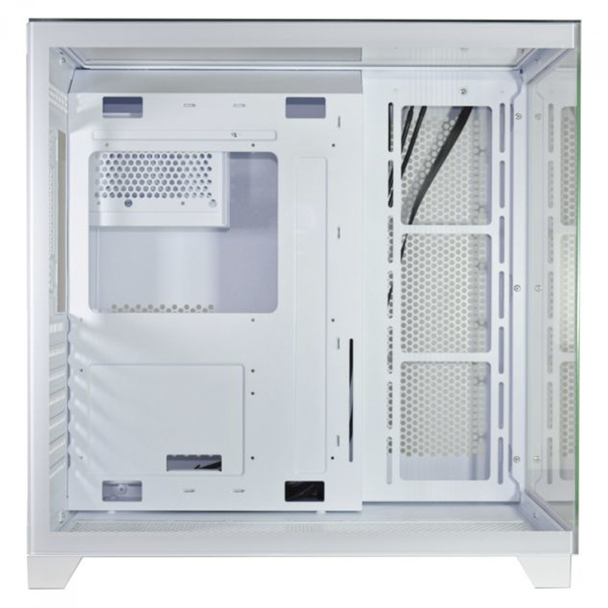 Gabinete Gamer K-MEX Tiger Shark, Aquario, Mid Tower, Vidro Temperado, ATX, White, Sem Fonte, Sem Fan, CGW4J1RH002CB0X