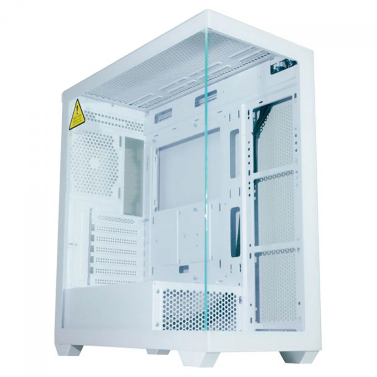 Gabinete Gamer K-MEX Torre Branca CG-W6DY, Mid Tower, Vidro Temperado, ATX, Sem Fonte, Sem Fan, Branco, CGW6DYRH002CB0X