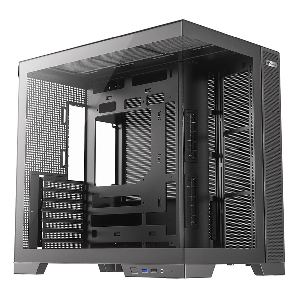 Gabinete Gamer Kalkan Asgard Evo, Mid Tower, Vidro Temperado, ATX, Sem Fonte, Sem Fans, Preto, KLK084