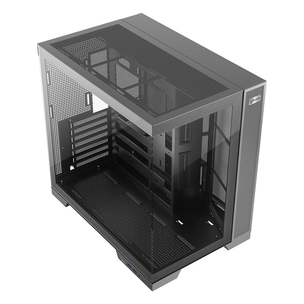 Gabinete Gamer Kalkan Asgard Evo, Mid Tower, Vidro Temperado, ATX, Sem Fonte, Sem Fans, Preto, KLK084