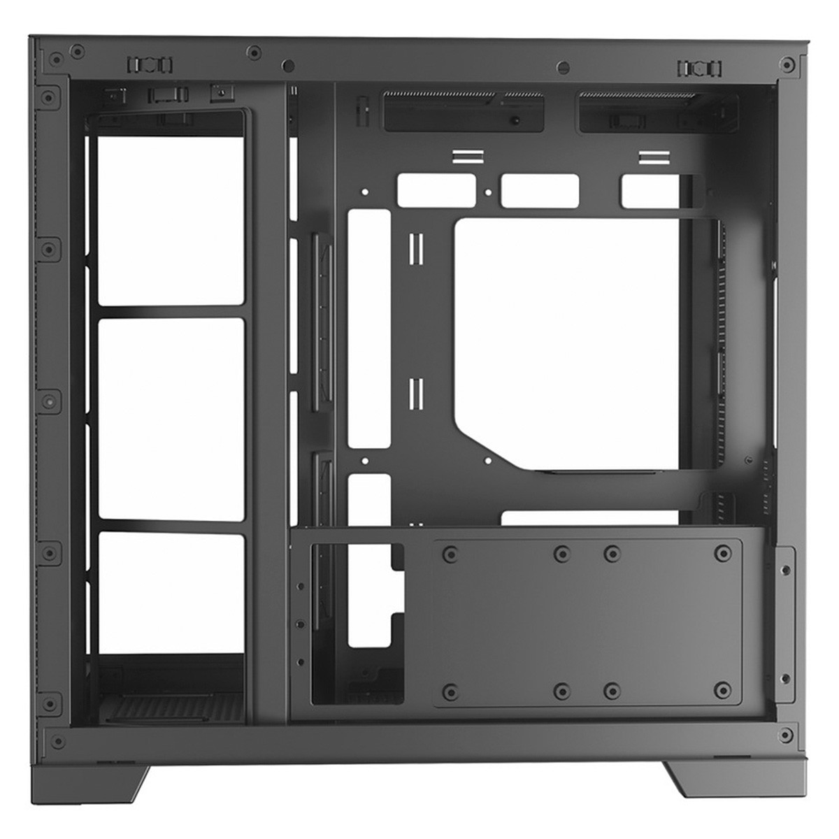 Gabinete Gamer Kalkan Asgard Evo, Mid Tower, Vidro Temperado, ATX, Sem Fonte, Sem Fans, Preto, KLK084