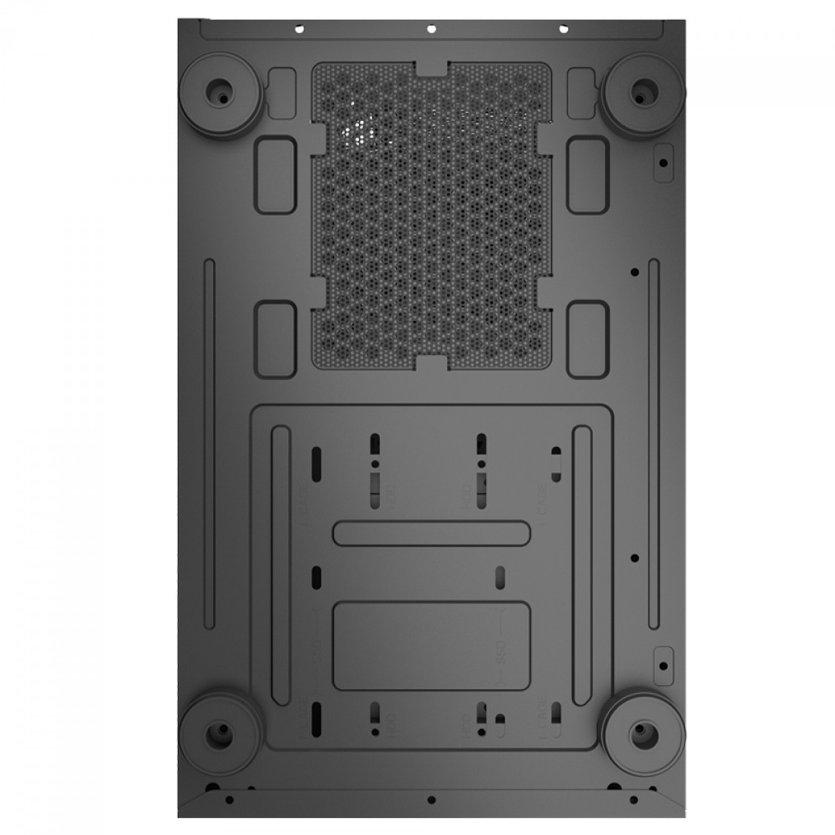 Gabinete Gamer Kalkan Avalon, Mid Tower, Vidro Temperado, mATX, Sem Fonte, Sem Fans, Preto, KLK00036