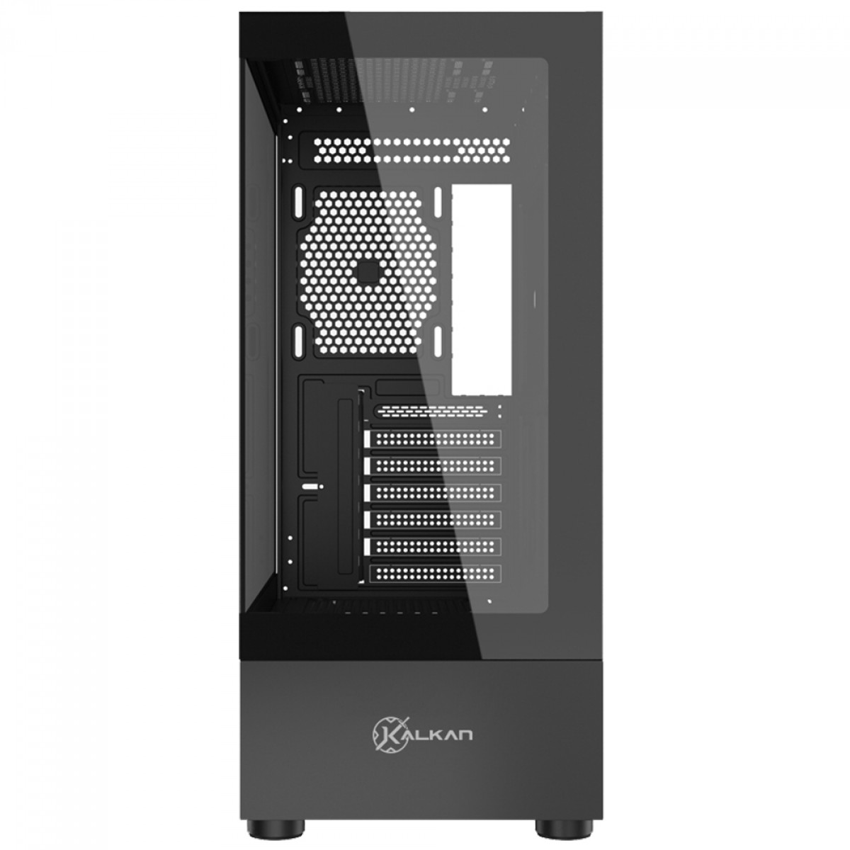 Gabinete Gamer Kalkan Avalon Pro, Mid Tower, Vidro Temperado, ATX, Sem Fonte, Sem Fans, Preto, KLK00037