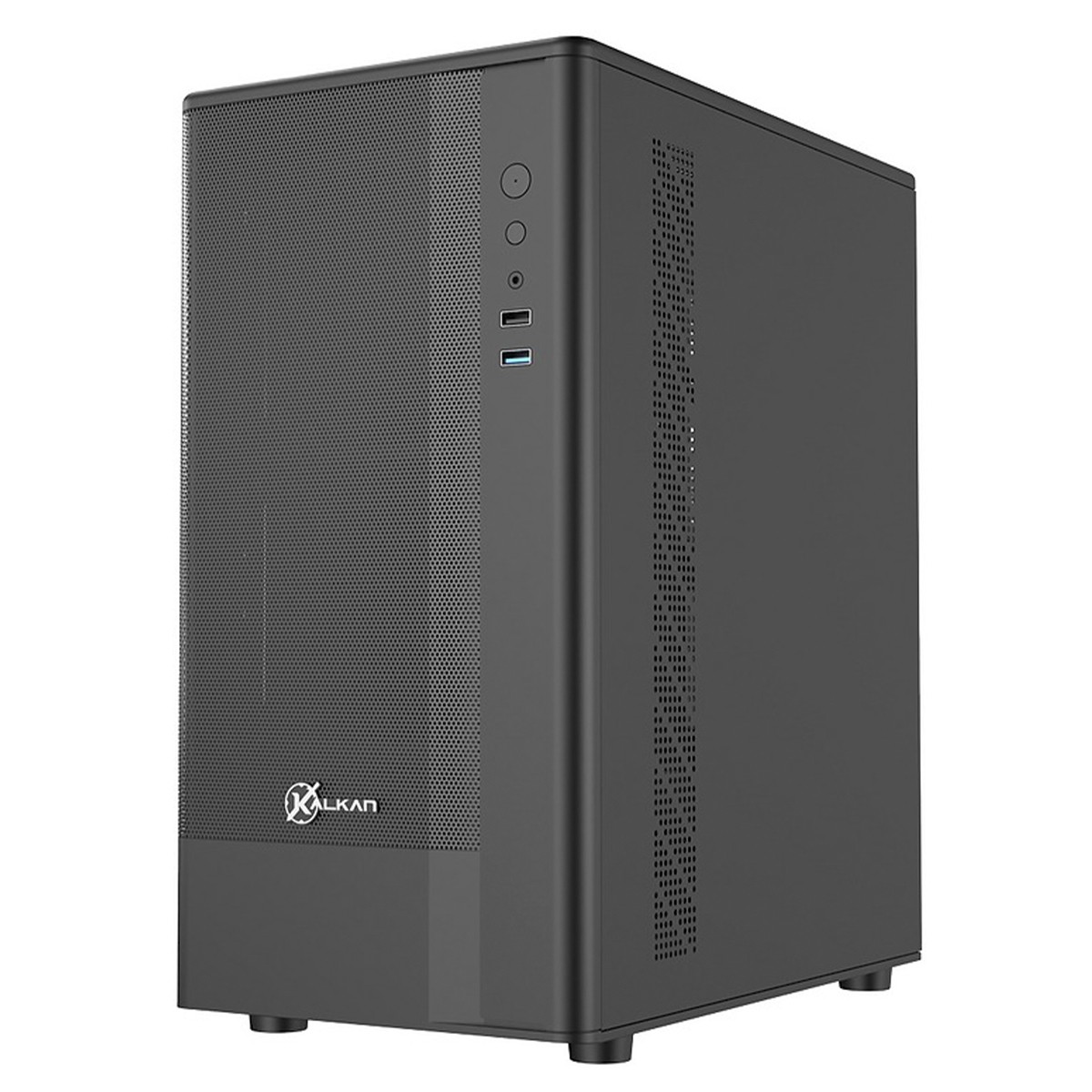 Gabinete Gamer Kalkan Avalon Pro V2, Mid Tower, Vidro Temperado, M-ATX, Sem Fonte, Sem Fans, Preto, KLK00074