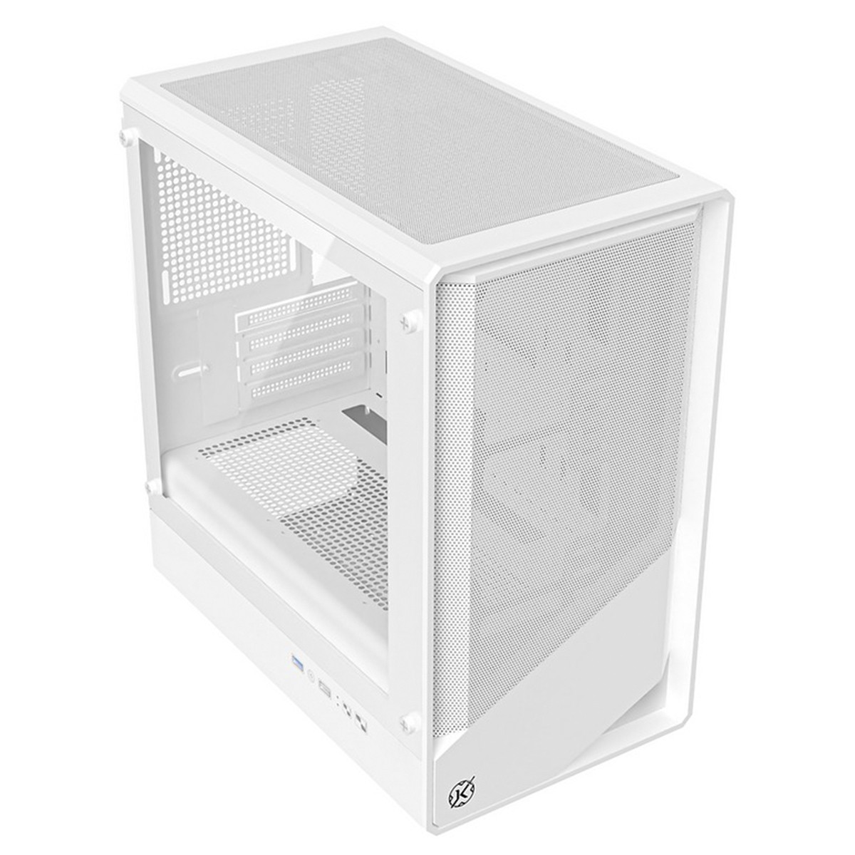 Gabinete Gamer Kalkan Joturn Pro, Mid Tower, Vidro Temperado, M-ATX, Sem Fonte, Sem Fans, Branco, KLK00078