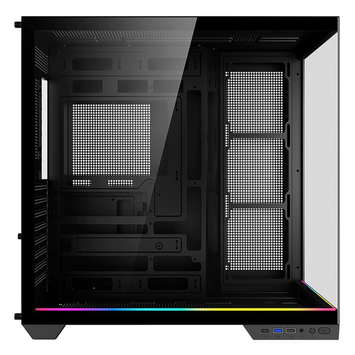 Gabinete Gamer Kalkan Skye, Mid Tower, Vidro Temperado, ATX, Sem Fonte, Sem Fans, Preto, KLK00042