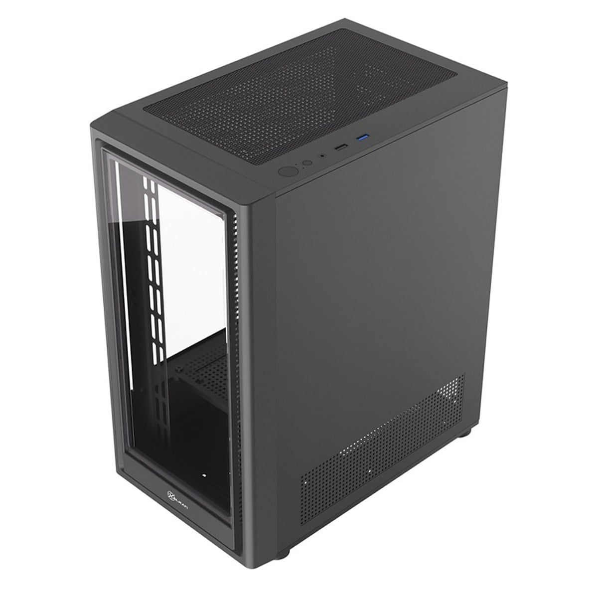 Gabinete Gamer Kalkan Vesir, Mid Tower, Vidro Temperado, Micro ATX, Sem Fonte, Sem Fans, Preto, KLK00083