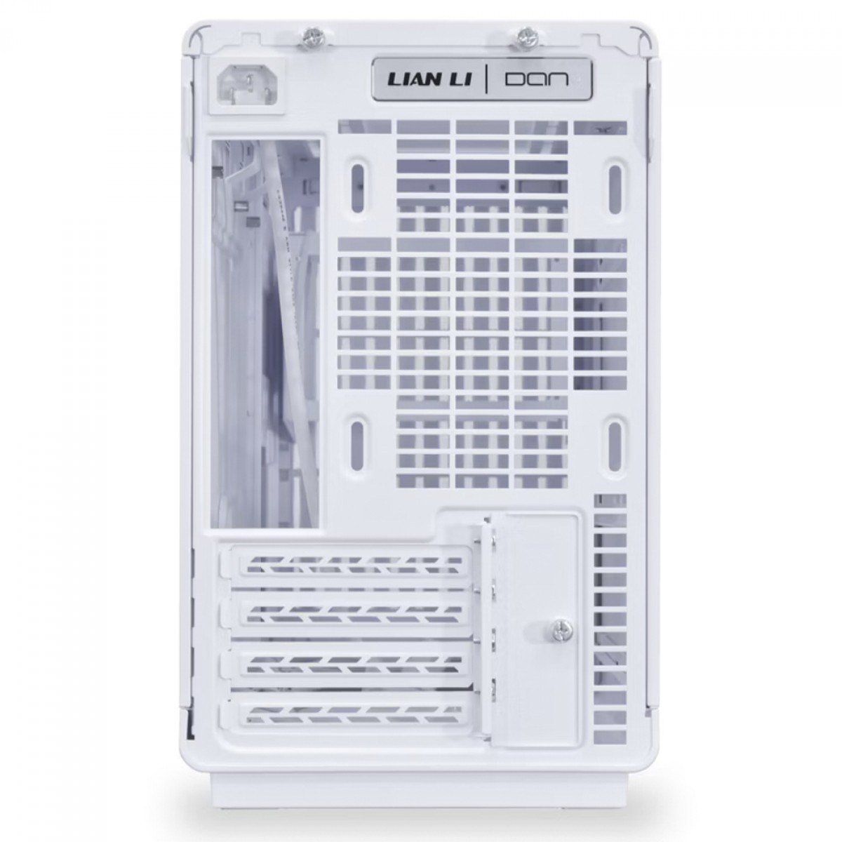 Gabinete Gamer Lian Li 011 A3-mATX White, Mini Tower, Aço, M-ATX, Sem Fonte, Sem Fan, Branco