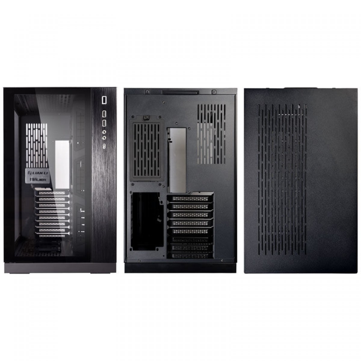 Gabinete Gamer Lian Li O11 Dynamic, Mid Tower, Vidro Temperado, Black, Sem Fonte, Sem Fan, PC-O11 DX