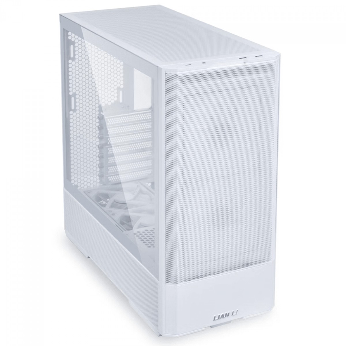 Gabinete Gamer Lian Li Lancool 207 RW, RGB, Mid Tower, Vidro Temperado, ATX, Sem Fonte, Com 4 Fans, Branco, LAN207RW WHITE