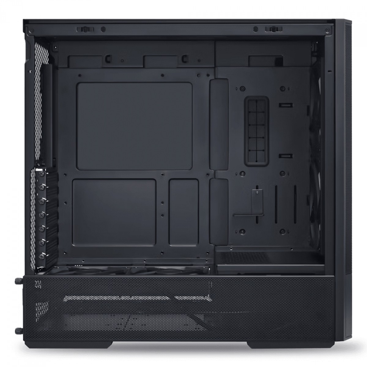 Gabinete Gamer Lian Li Lancool 207 RW, RGB, Mid Tower, Vidro Temperado, ATX, Sem Fonte, Com 2 Fans, Preto, LAN207RX BLACK
