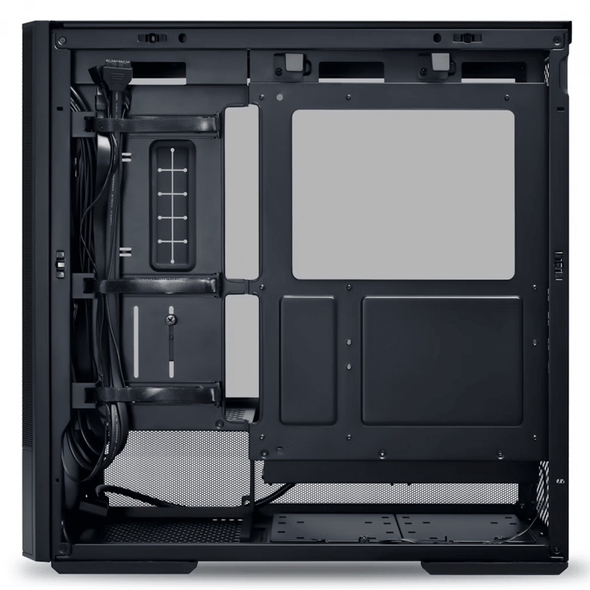 Gabinete Gamer Lian Li Lancool 207 RW, RGB, Mid Tower, Vidro Temperado, ATX, Sem Fonte, Com 2 Fans, Preto, LAN207RX BLACK