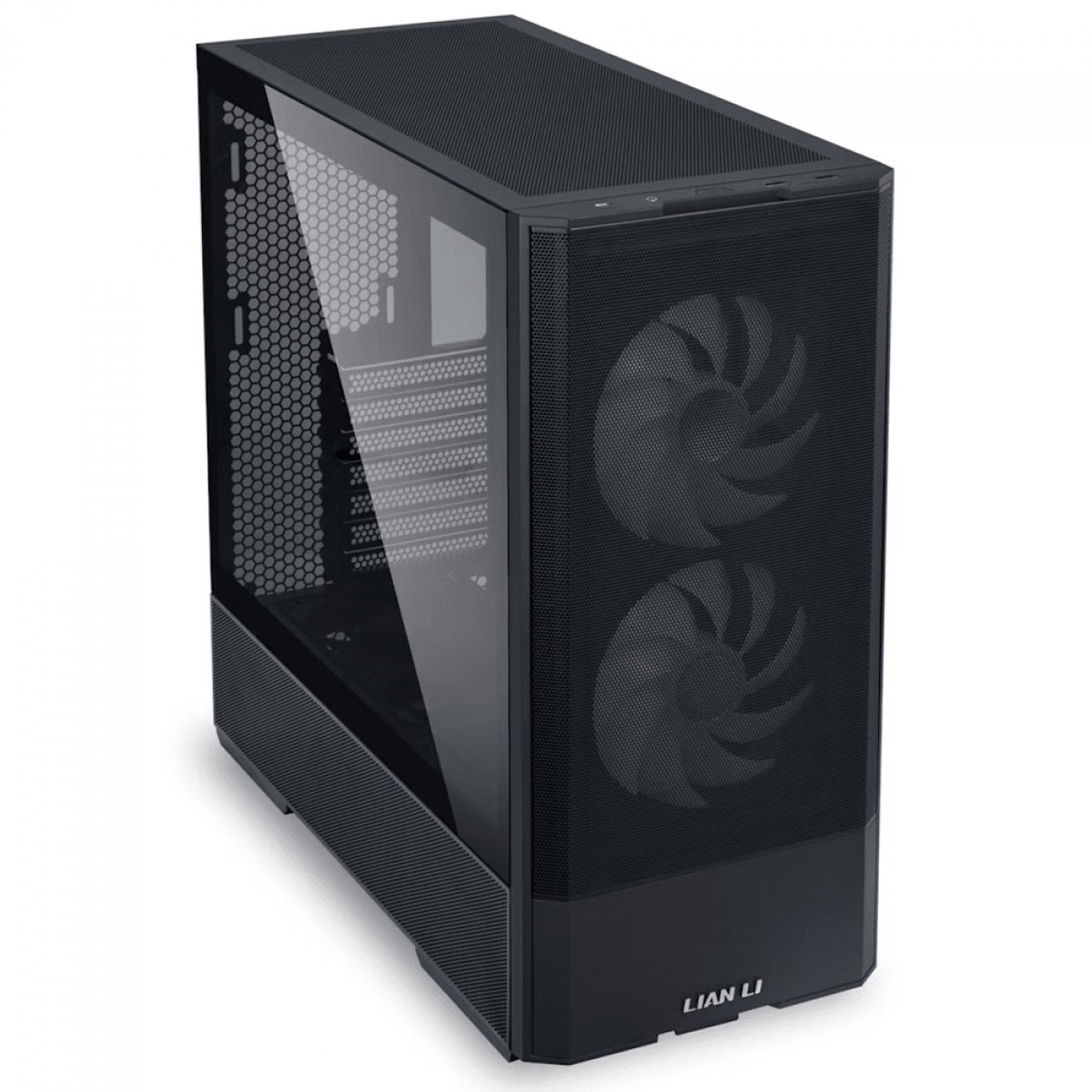 Gabinete Gamer Lian Li Lancool 207 RW, RGB, Mid Tower, Vidro Temperado, ATX, Sem Fonte, Com 2 Fans, Preto, LAN207RX BLACK