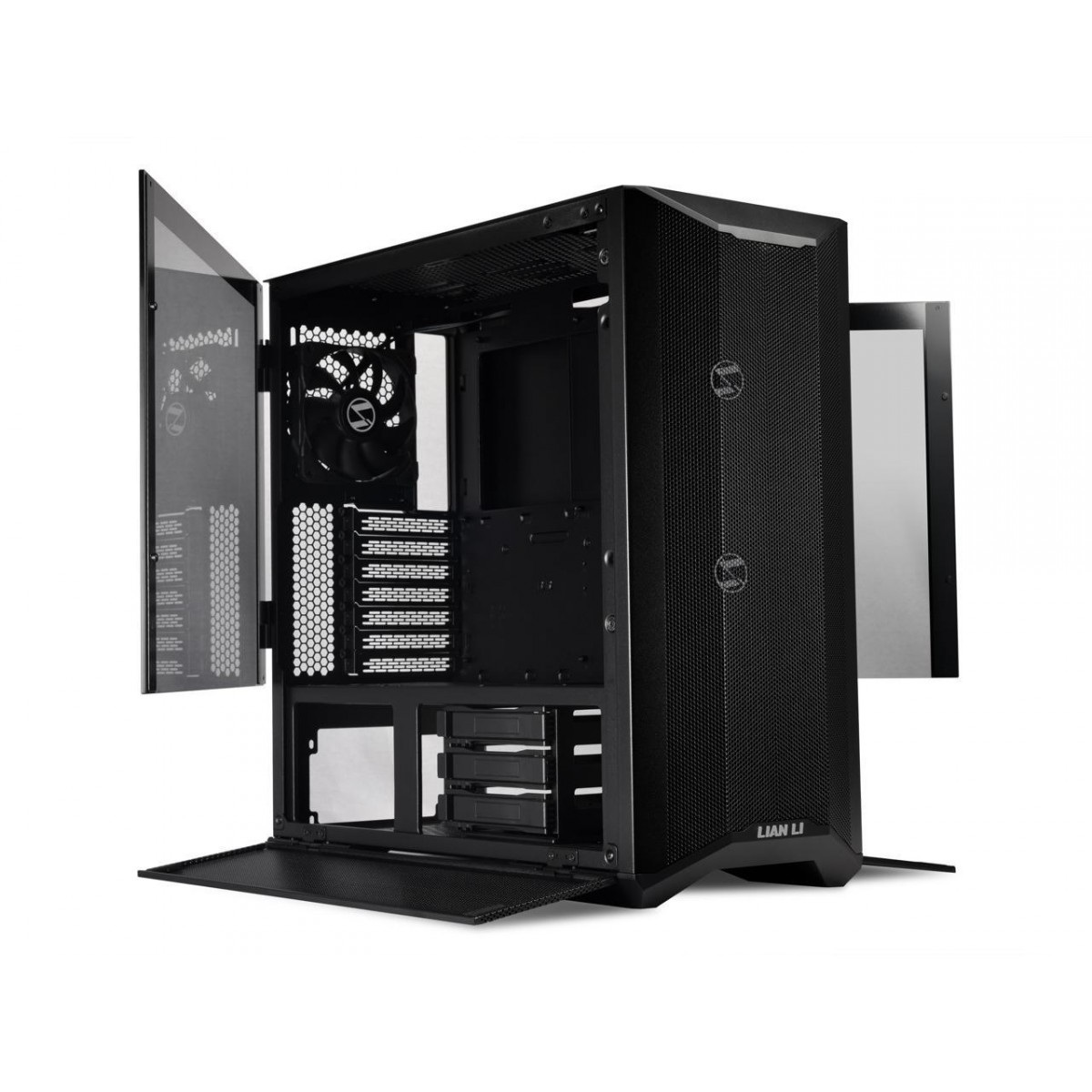 Gabinete Gamer Lian Li, Lancool II Mesh Performance, Mid Tower, Vidro Temperado, Black, Sem Fonte, Com 3 Fans