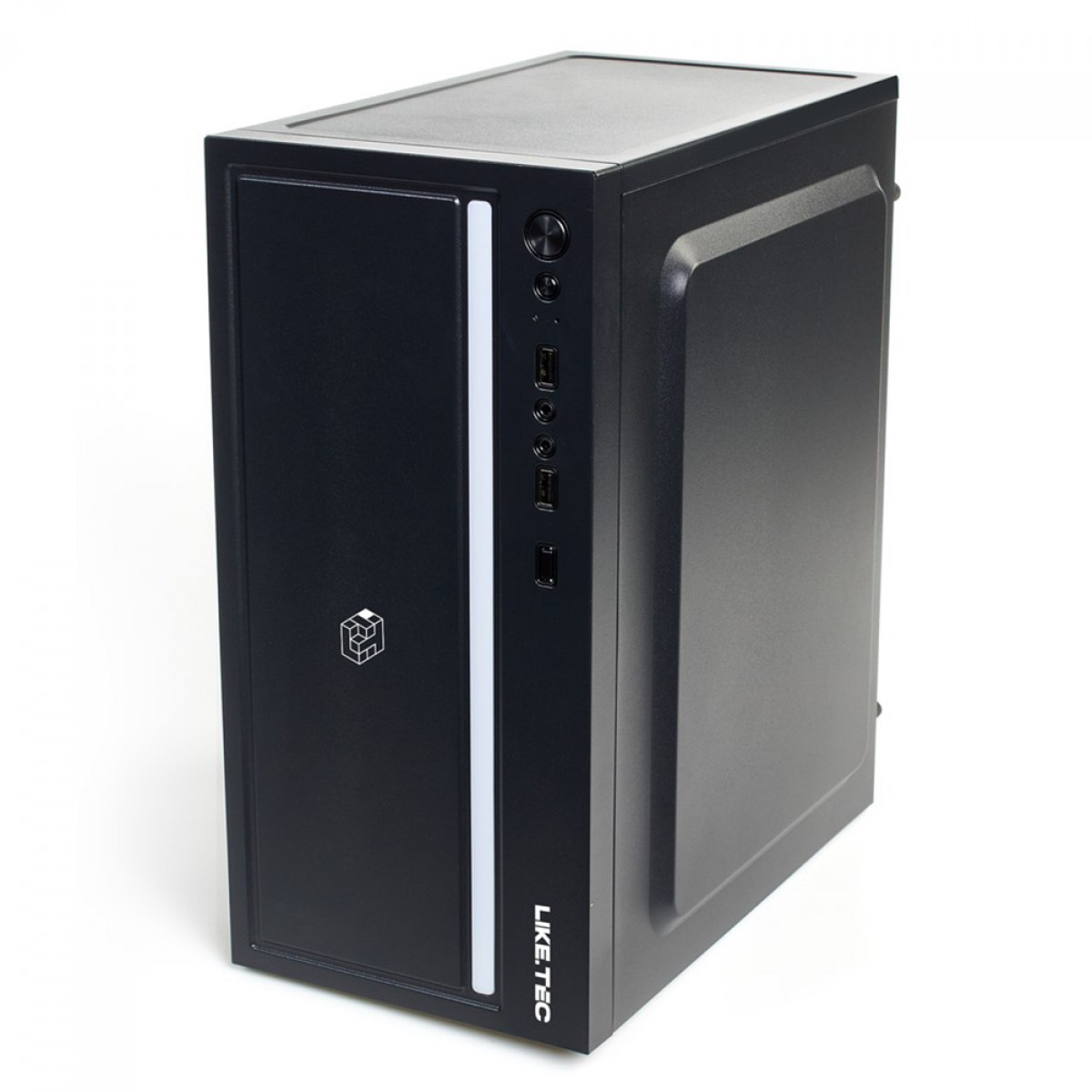 Gabinete Gamer Liketec Craft RGB, Mid Tower, Acrílico, M-ATX, Black, Sem Fonte, Com 1 Fan, LC-MT-CRAFT-2027 - Open Box