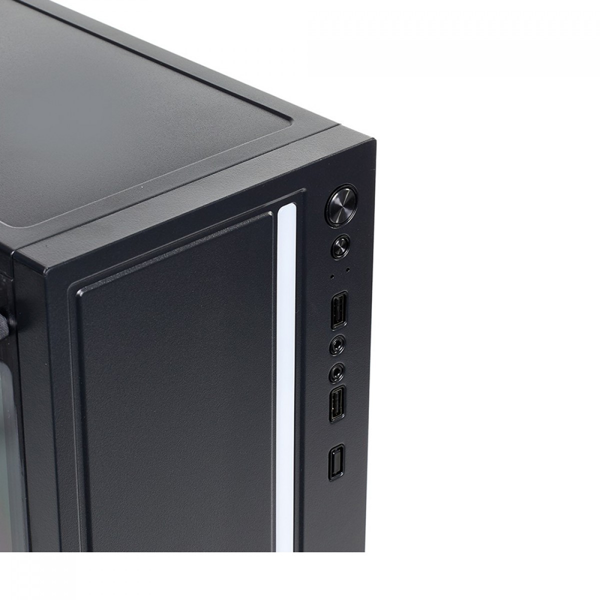 Gabinete Gamer Liketec Craft RGB, Mid Tower, Acrílico, M-ATX, Black, Sem Fonte, Com 1 Fan, LC-MT-CRAFT-2027 - Open Box