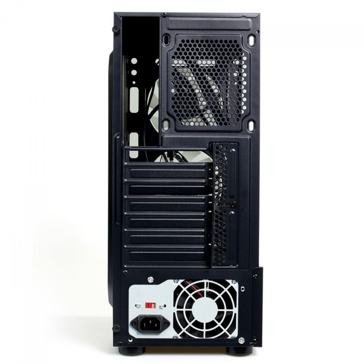 Gabinete Gamer Liketec Matrix RGB, Mid Tower, Vidro Temperado, ATX, Black, Sem Fonte, Com 3 Fans