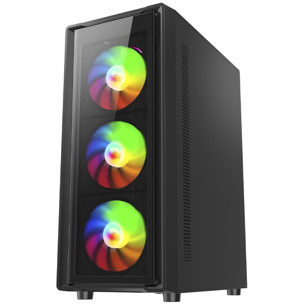 Gabinete Gamer Liketec Sigma, Mid Tower, Vidro Temperado, ATX, Sem Fonte, Com 3 Fans