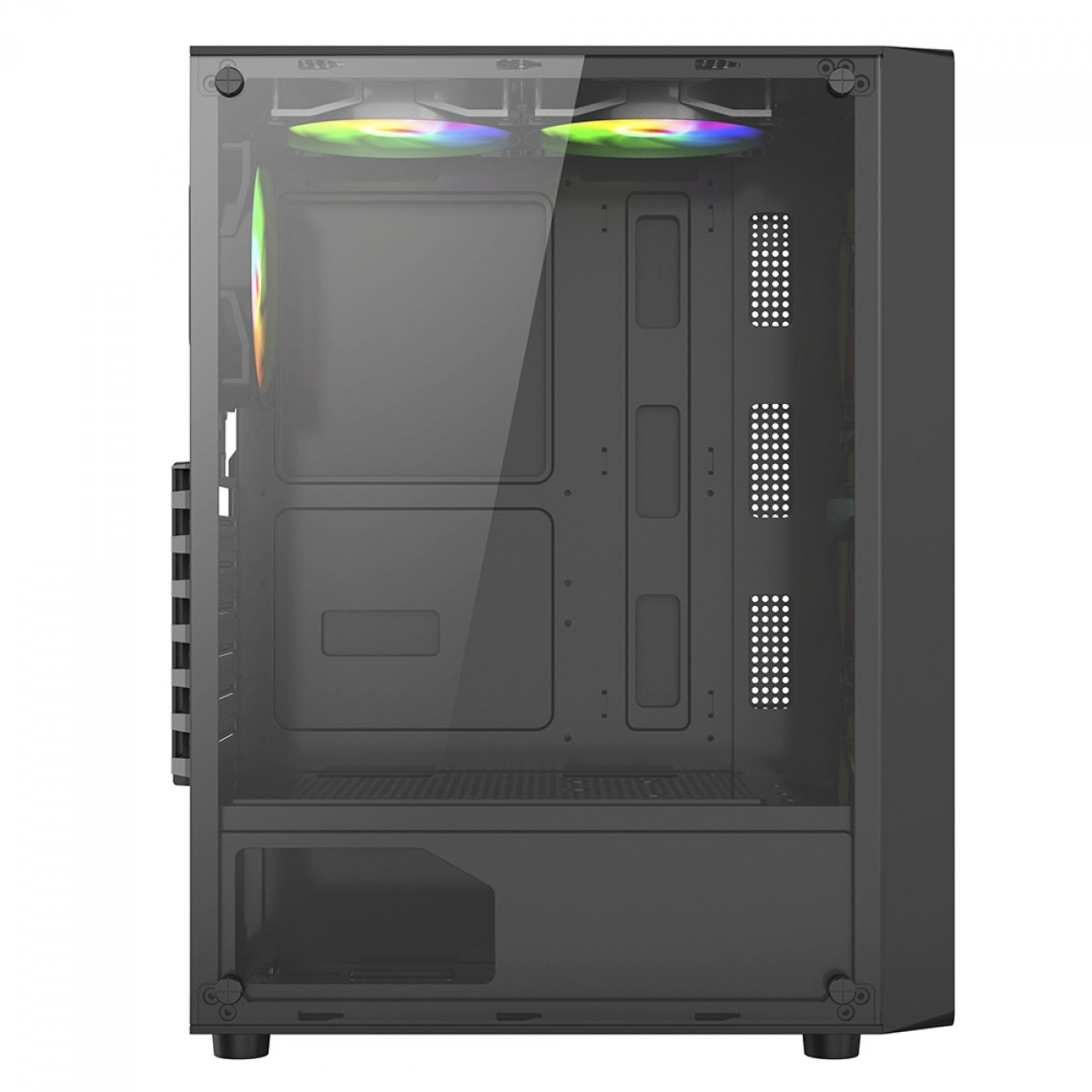 Gabinete Gamer Liketec Storm Mesh, Mid Tower, Vidro Temperado, ATX, Sem Fonte, Com 3 Fans