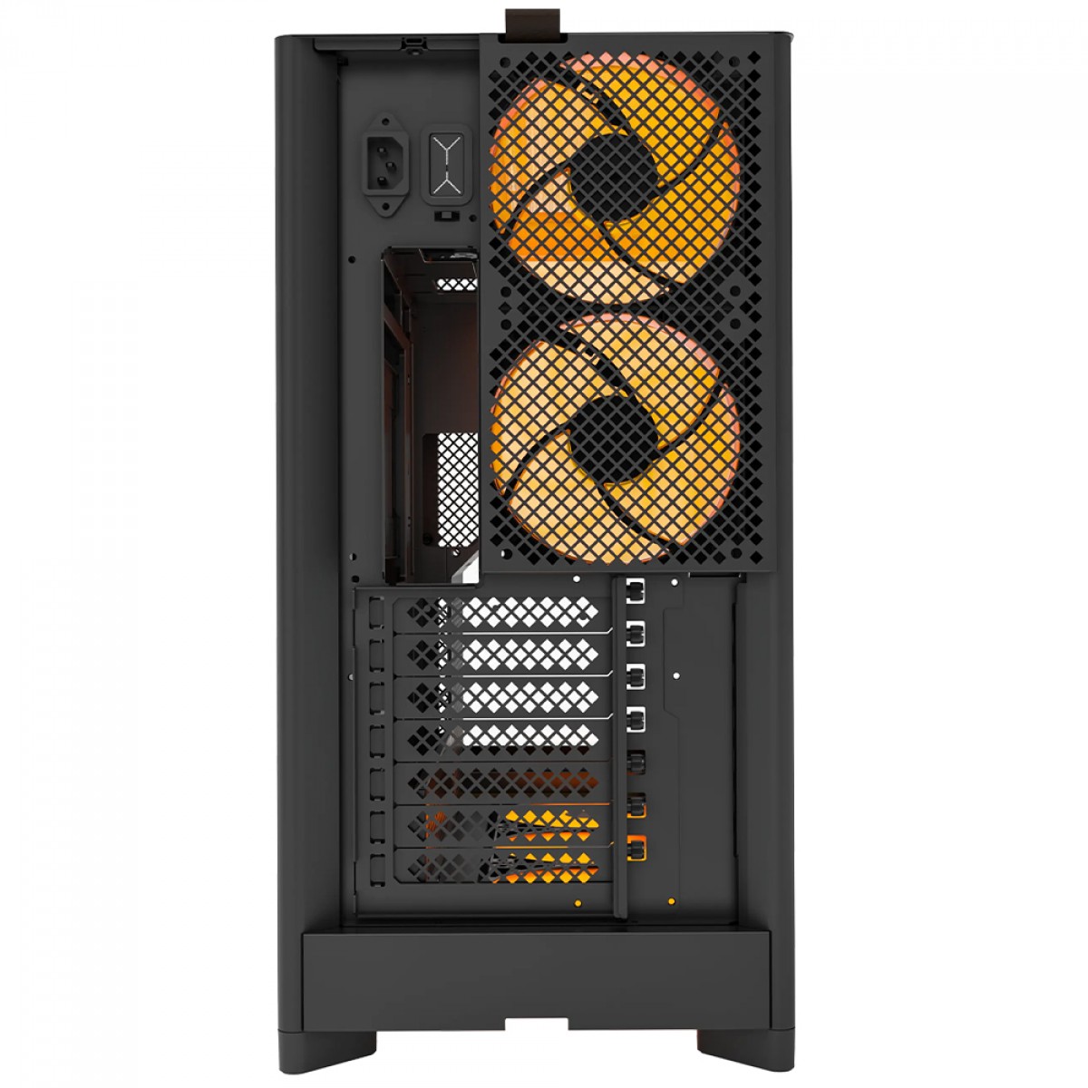 Montech HS02 PC-Gehäuse, Midi-Tower, ATX, Tempered Glass, ARGB - schwarz