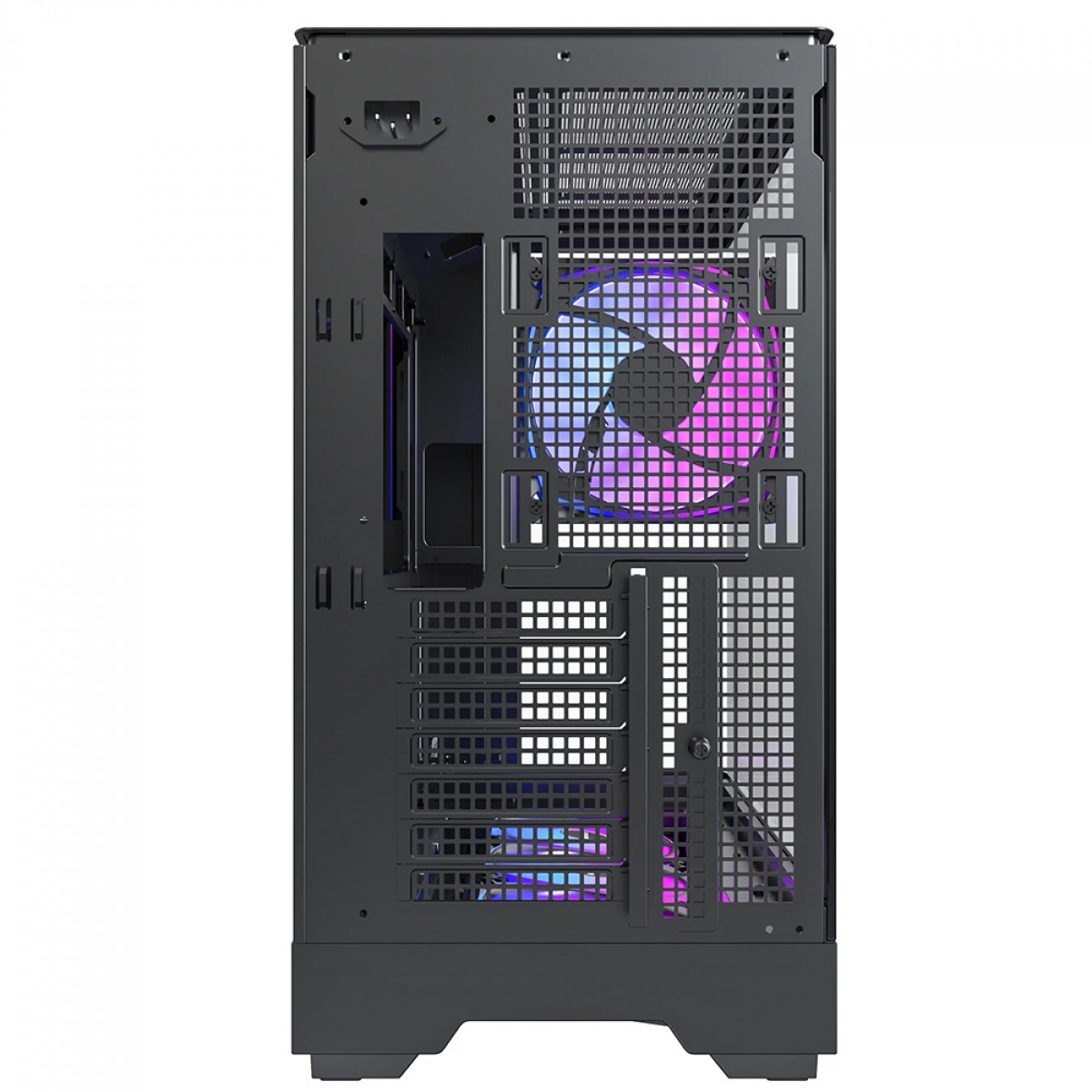 Gabinete Gamer Montech King 45 Pro, Vidro Temperado, Mid Tower, ATX, Com 4 Fans, Preto