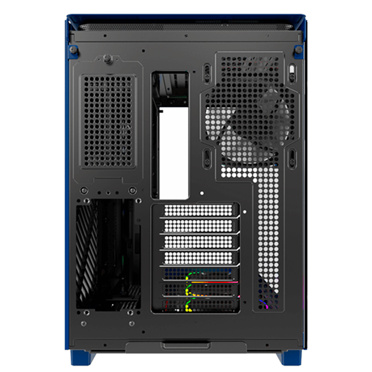 Gabinete Gamer Montech King 95, ARGB, Mid Tower, Vidro Temperado, ATX, Prussian Blue, Sem Fonte, Sem Fan + Suporte Montech VH2