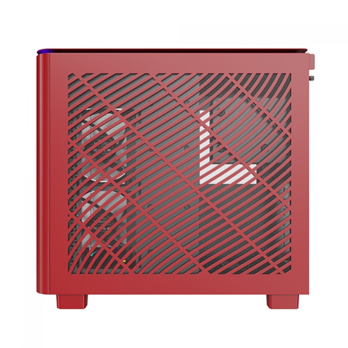 Gabinete Gamer Montech King 95 Pro, ARGB, Mid Tower, Vidro Temperado, ATX, Red, Sem Fonte, Com 6 Fans + Suporte Montech VH2