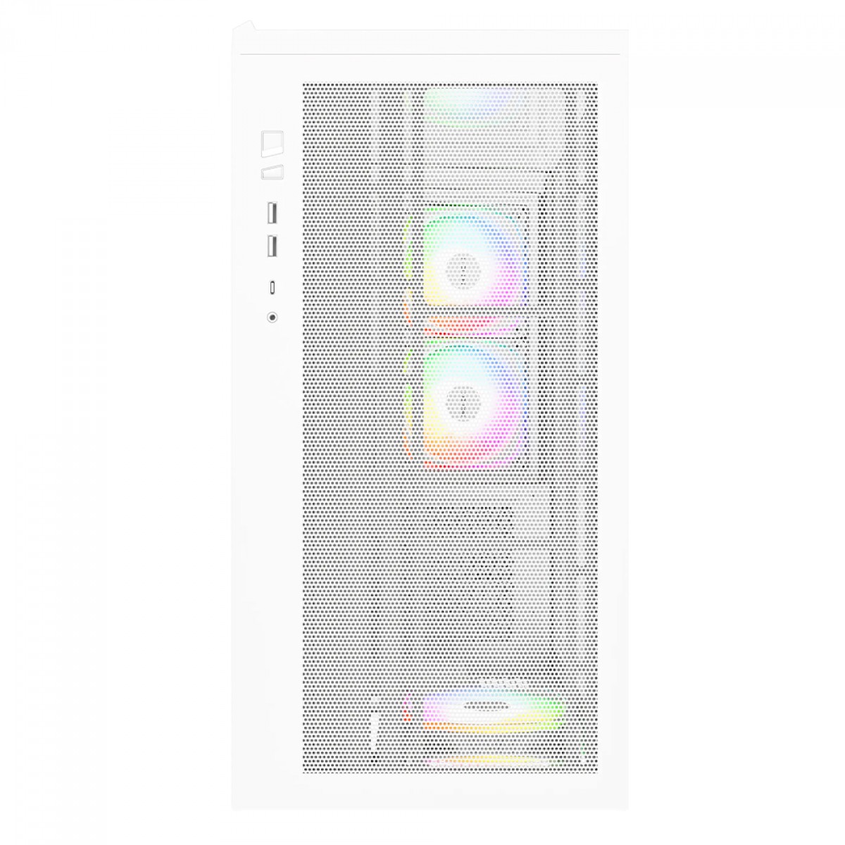 Gabinete Gamer Montech Sky Three, ARGB, Mid Tower, Vidro Temperado, ATX, Com 3 Fans, Branco