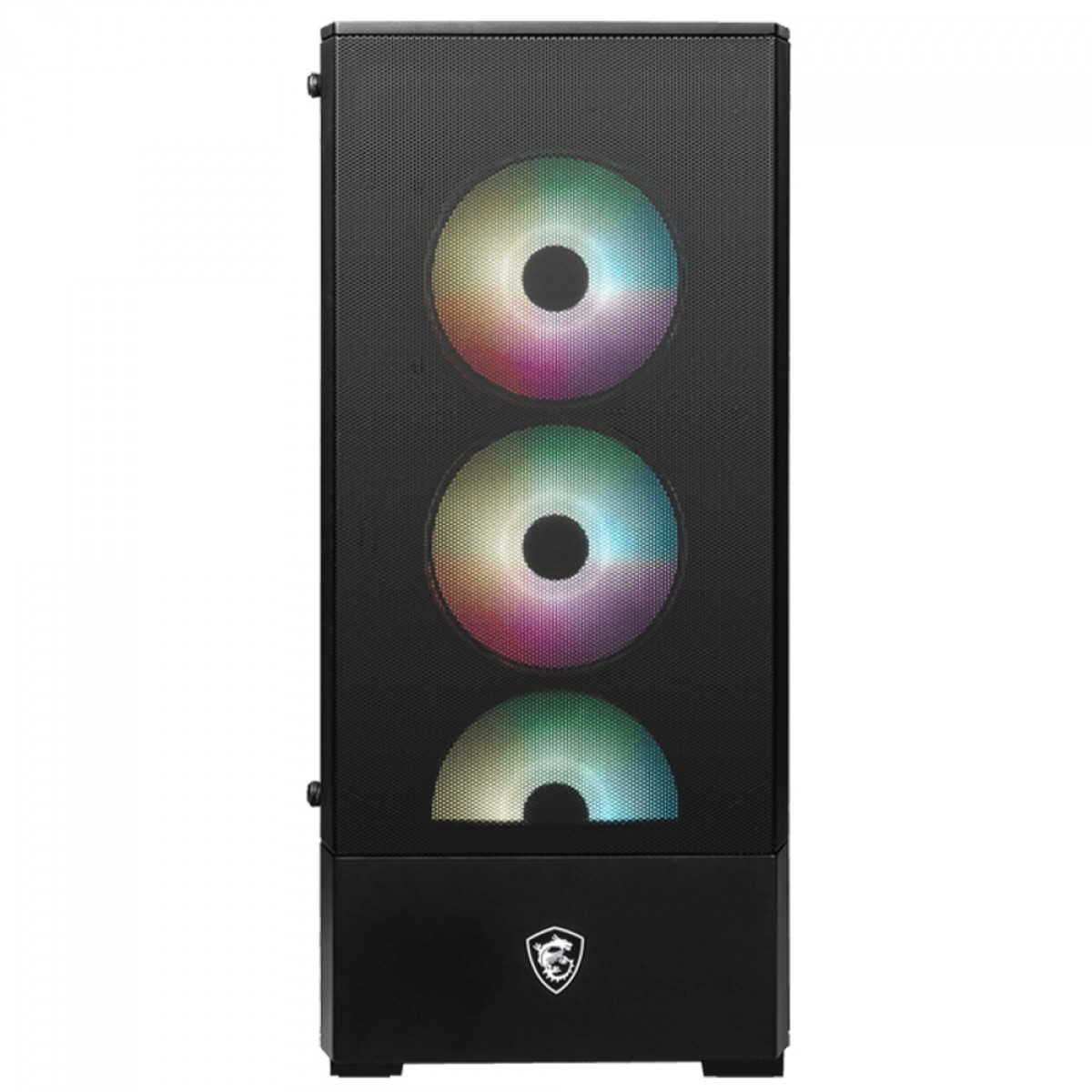 Gabinete Gamer MSI MAG Forge 112R, Mid Tower, Vidro Temperado, ATX, ARGB, Com 4 Fans, Preto, 306-7G16X23-809