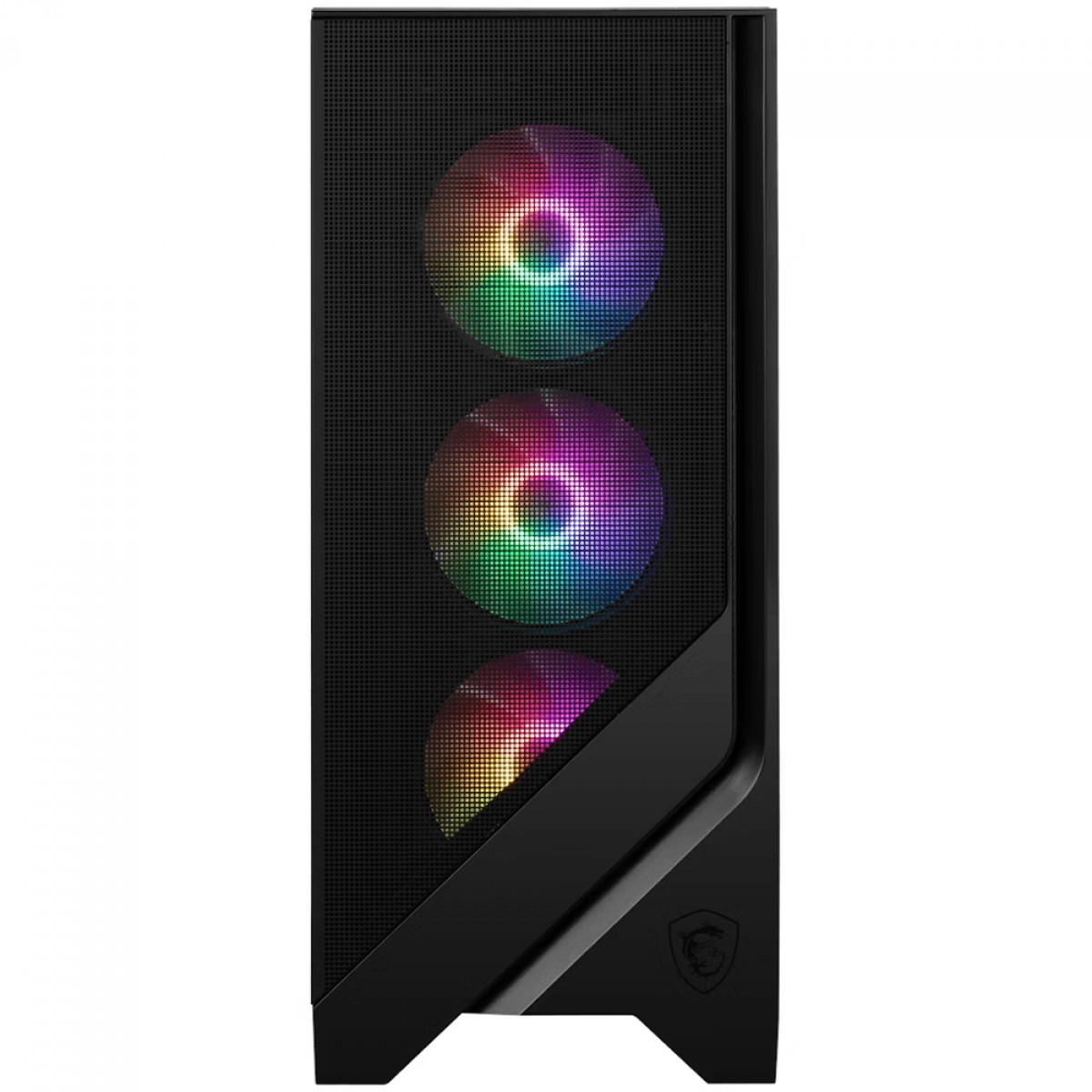 Gabinete Gamer MSI MAG Forge 120A AirFlow, Mid Tower, Vidro Temperado, ATX, RGB, Com 6 Fans, Preto