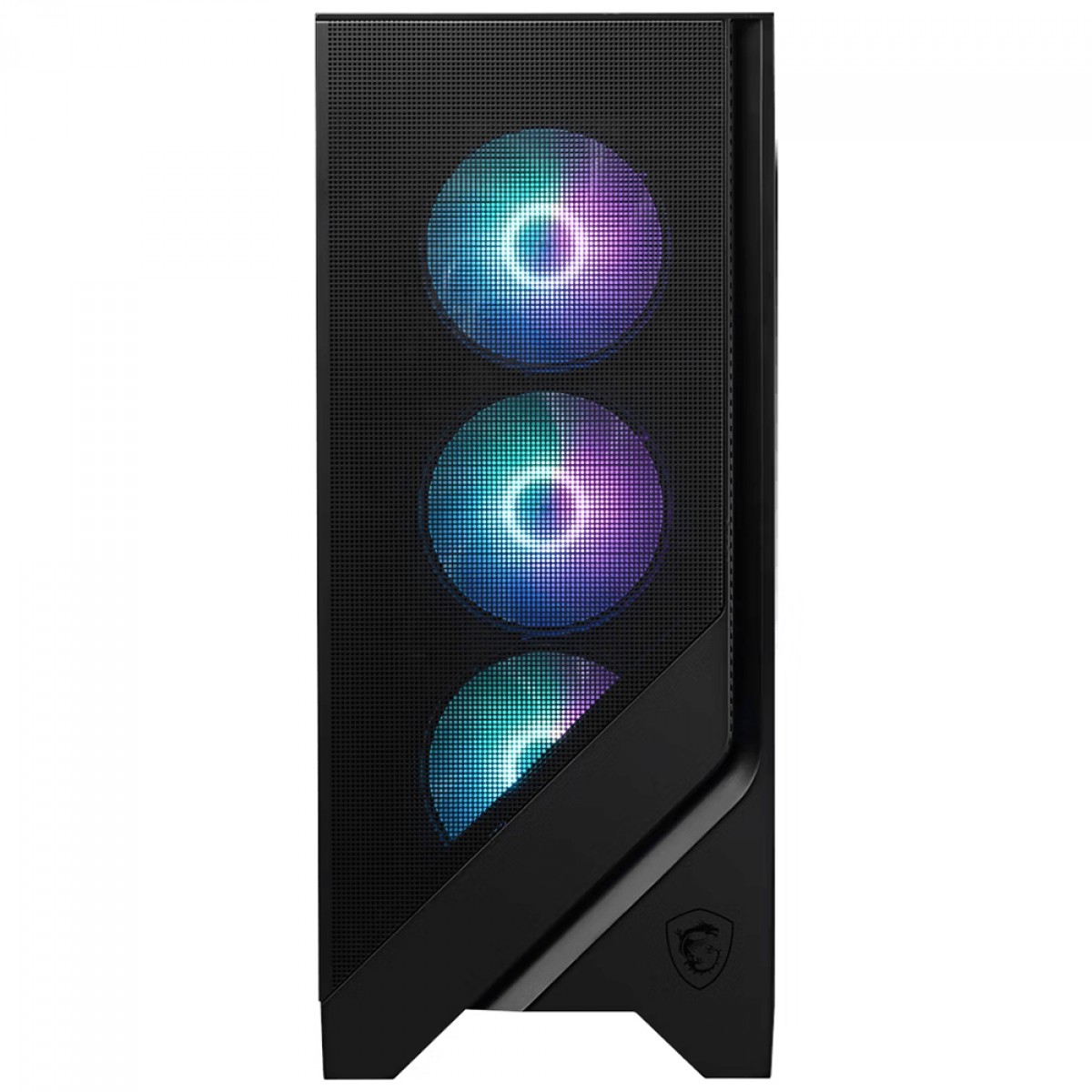 Gabinete Gamer MSI MAG Forge 320R AirFlow, Mid Tower, Vidro Temperado, ATX, ARGB, Com 4 Fans, Preto