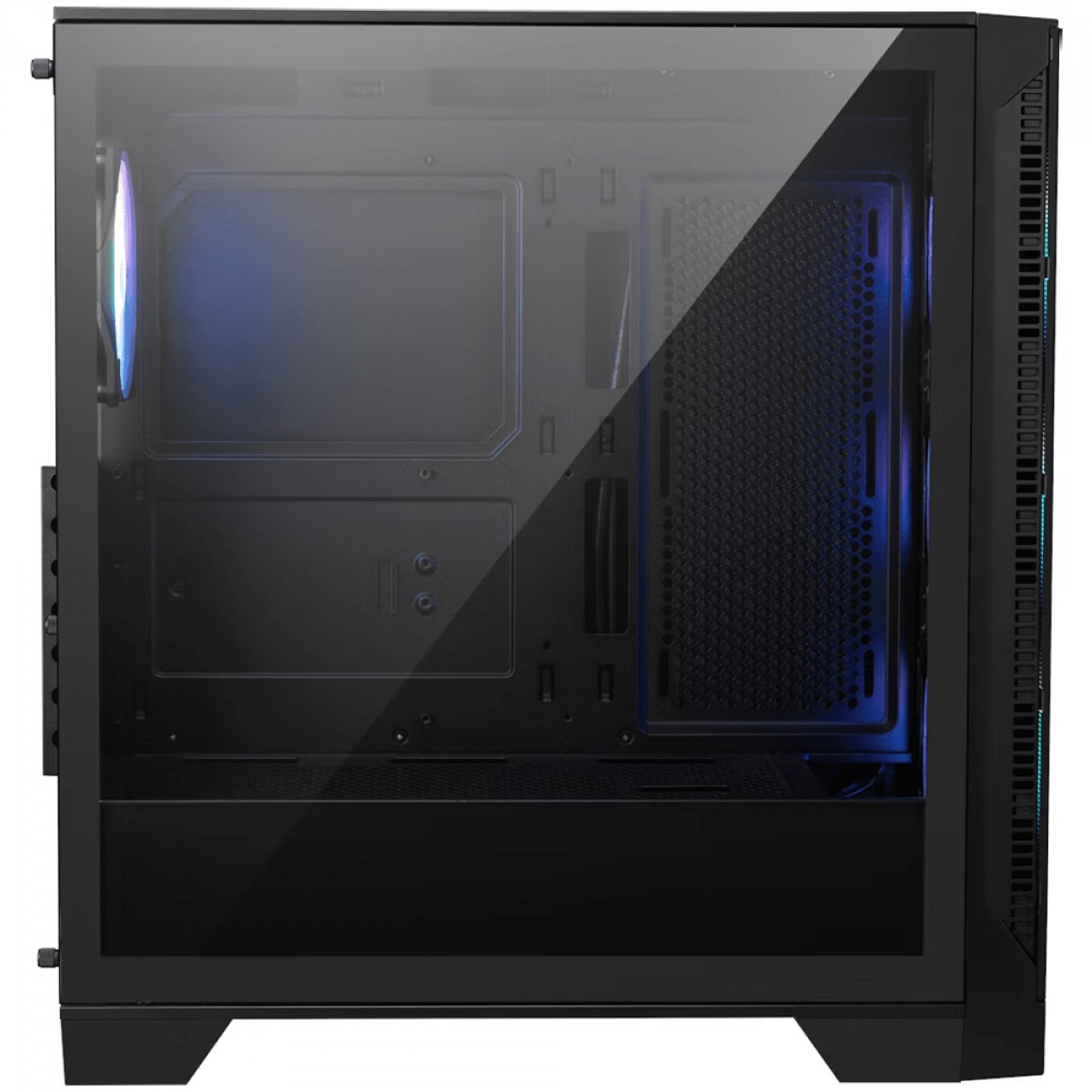 Gabinete Gamer MSI MAG Forge 320R AirFlow, Mid Tower, Vidro Temperado, ATX, ARGB, Com 4 Fans, Preto