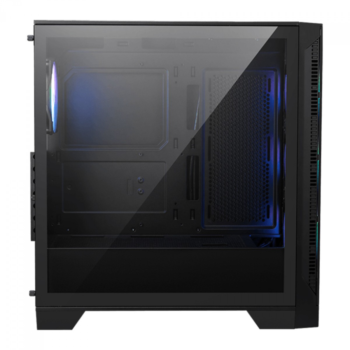 Gabinete Gamer MSI MAG Forge 321R AirFlow, Mid Tower, Vidro Temperado, ATX, ARGB, Com 4 Fans, Preto