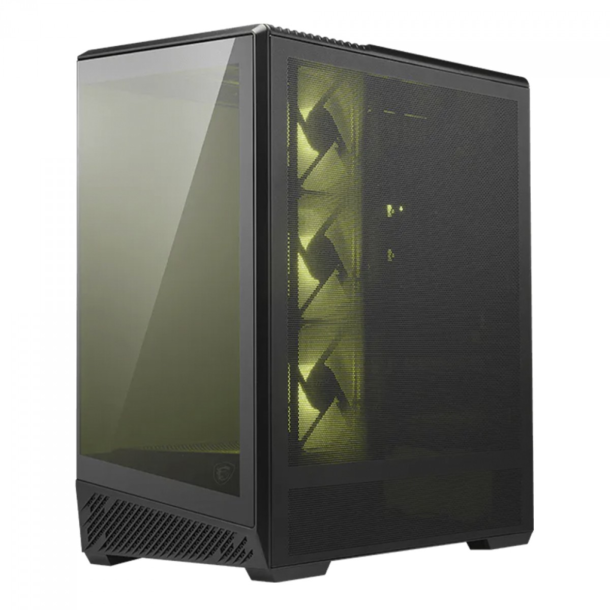 Gabinete Gamer MSI MAG Pano 130R PZ, Mid Tower, Vidro Temperado, ATX, Com 4 Fans ARGB, Preto