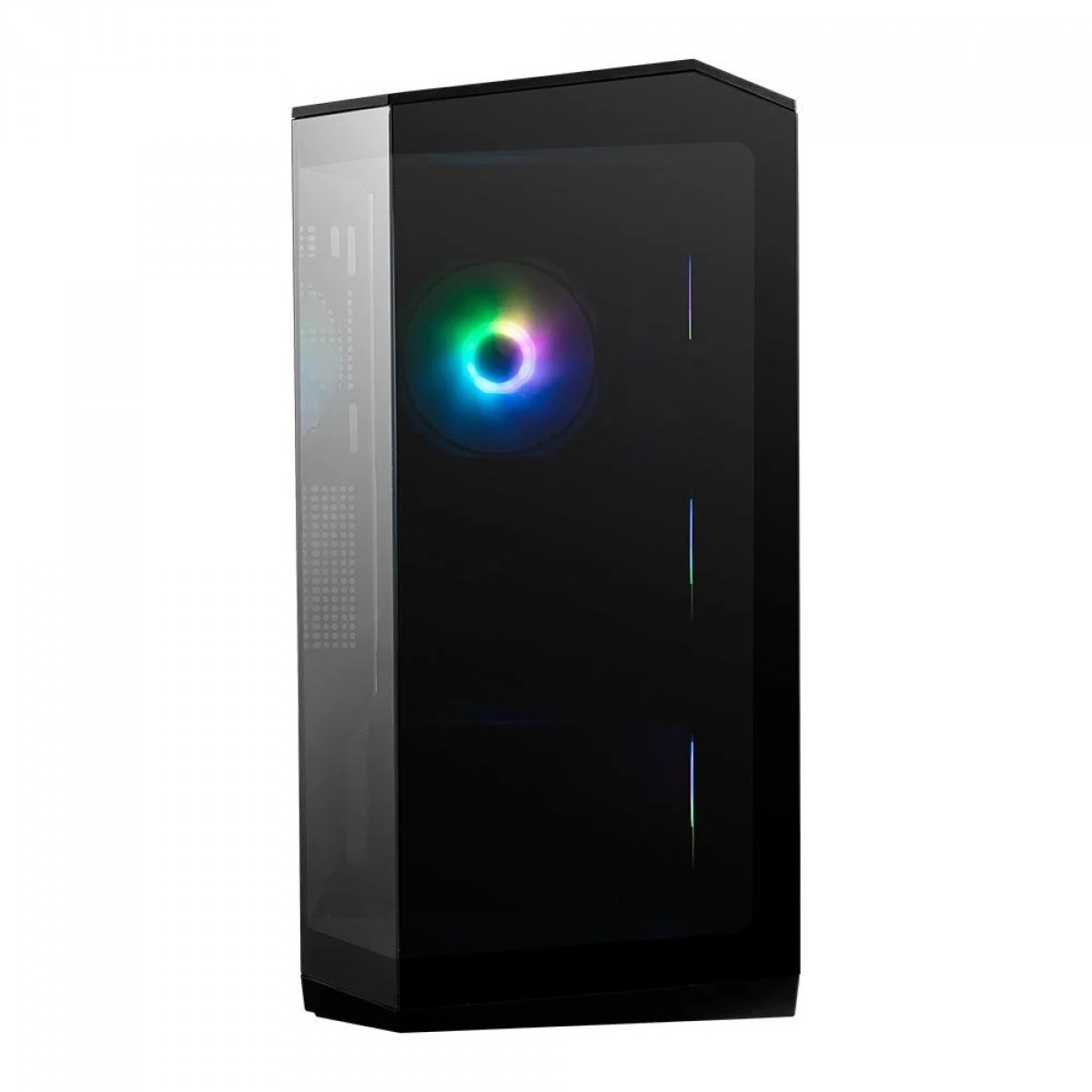 Gabinete Gamer MSI MAG Pano M100R PZ, Mid Tower, Vidro Temperado, M-ATX, Sem Fonte, Com 4 Fans ARGB, Preto, 306-7G24R21-809