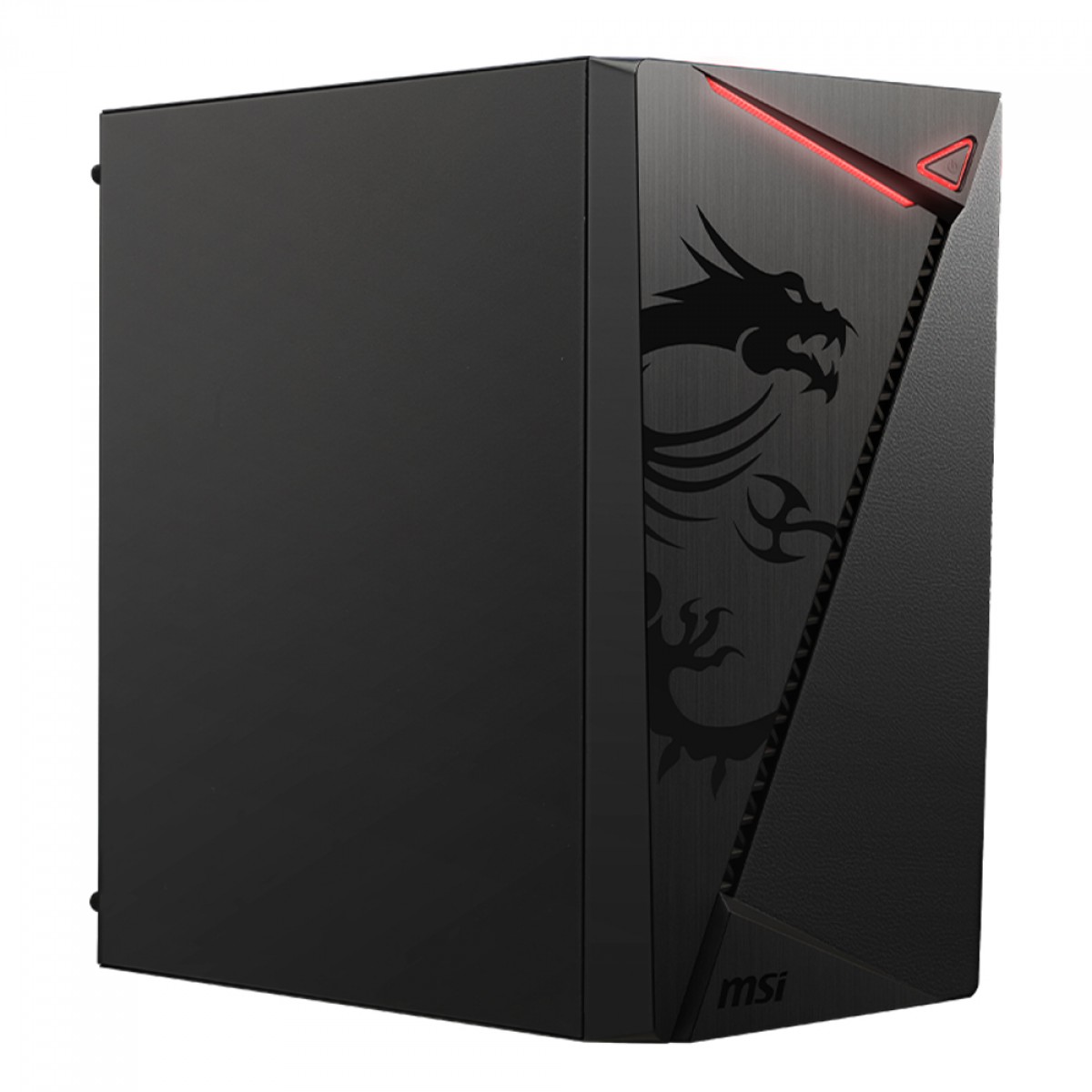 Gabinete Gamer MSI MAG SHIELD M301, M-ATX, Black, Sem Fonte, Com 1 Fan