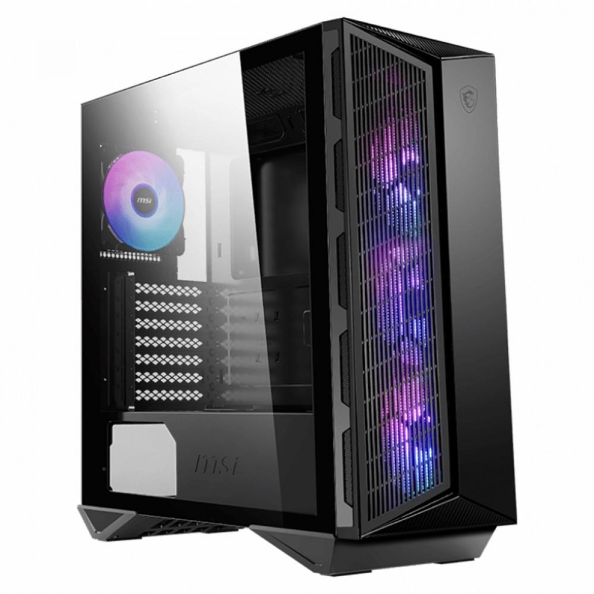 Gabinete Gamer MSI MPG Gungnir 111R, Mid Tower, Vidro Temperado, ATX, Black, Sem Fonte, Com 4 Fans