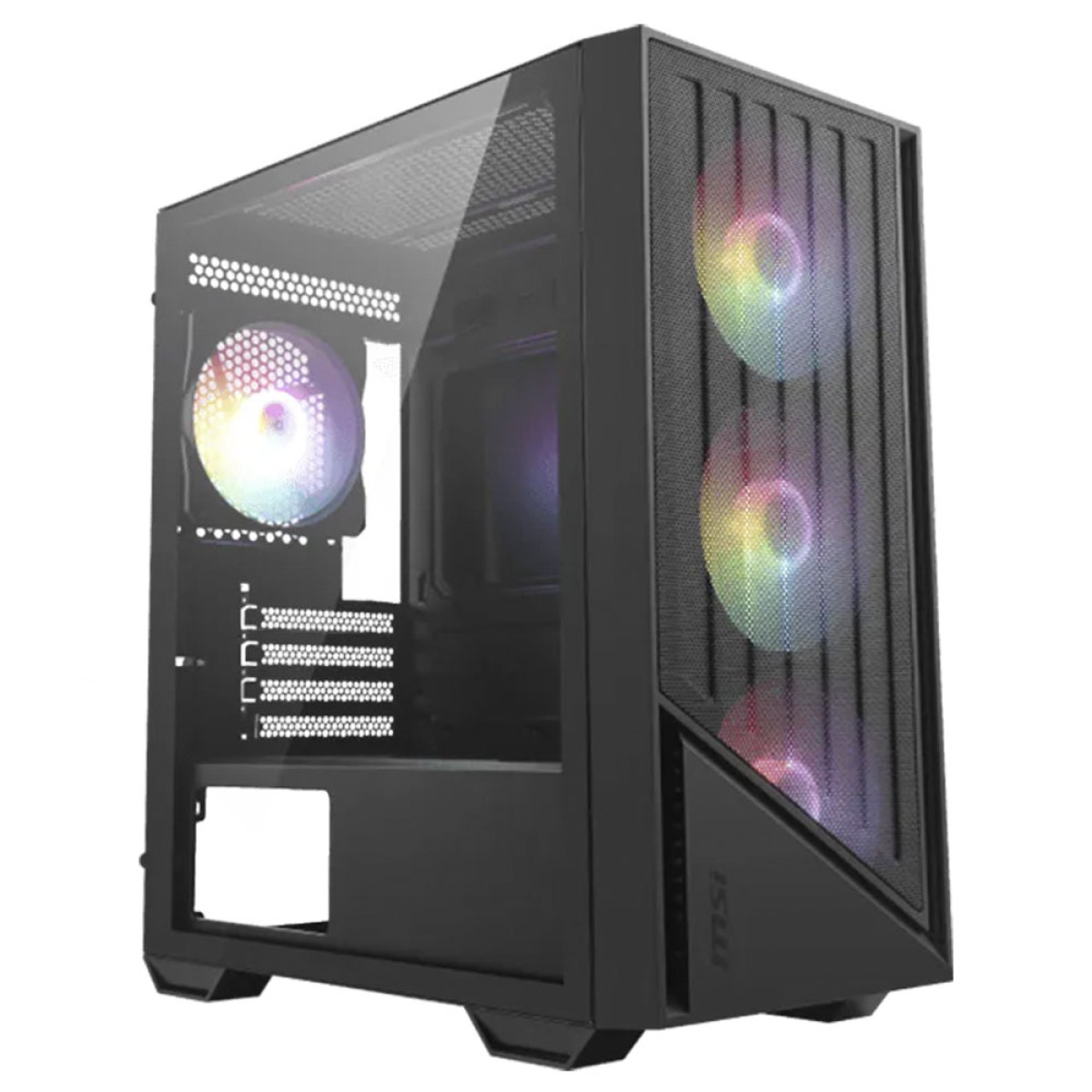 Gabinete Gamer MSI PRO FORCE M051A, Mini Tower, Vidro Temperado, M-ATX, Com 4 Fans RGB, Preto, 306-7G12N03-HH9